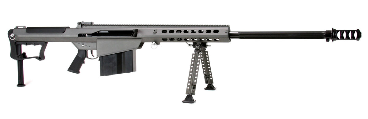 Barrett 18067 M107A1 50 BMG 29" 10+1 Tungsten Gray Cerakote Tungsten Gray Fixed with Sorbothane Recoil Pad Stock Black Polymer Grip