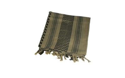 BLACKHAWK Tactical Desert Shemagh Head and Neck Wrap, OD/Black 330005OD