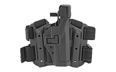 BLACKHAWK SERPA Level 3 Tactical Thigh Holster, Glock 17/19/22/23/31/32, Right Hand, Black 430600BK-R