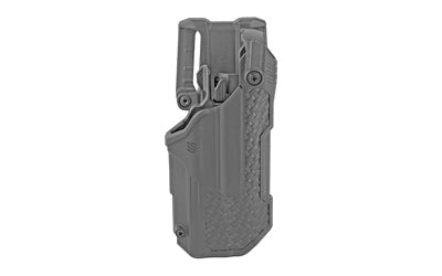 BLACKHAWK 44N600BWR T-Series L3D Holster, RH, Fits Glock 17/22/31 w/ TLR1/TLR2, Jacket Slot Loop, Black Basketweave