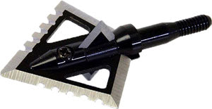 Magnus Black Hornet Broadheads 4-Blade 100gr Serrated 1-1/4" 3PK