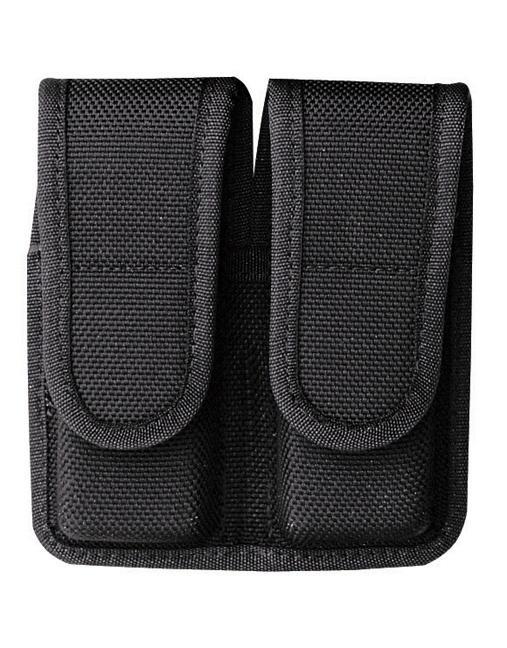 Bianchi AccuMold 7302H Double Magazine Belt Pouch Hidden Snap Black for Glock 20/21