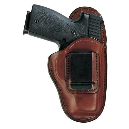 Bianchi 100 Professional Leather IWB Holster for Colt Gov't 380 Right Hand Tan