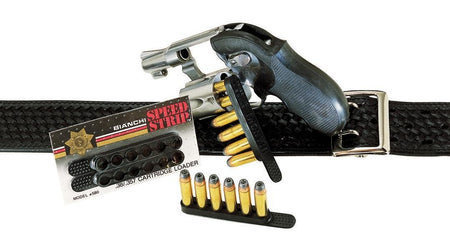 Bianchi Model 585 .38 Special .357 Magnum Speed Strips Black
