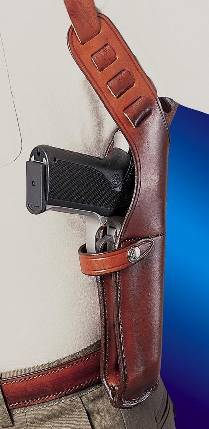 Bianchi Model X15 Sig P220 P220R Vertical Shoulder Holster RH Tan