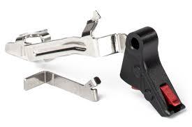 ZEV Technologies Pro Flat Face Trigger Bar Kit Small Black Red