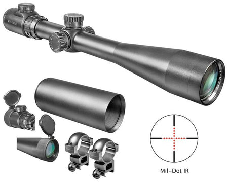 Barska IR SWAT 6-24x44mm 30mm Illuminated Mil-Dot Rifle Scope Matte