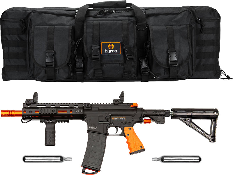 Byrna Mission 4 CO2 Launcher Black Orange Includes 2 88gr CO2