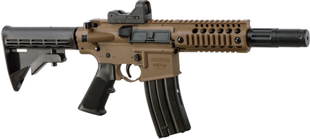 Crosman Bushmaster MPW .177 Cal 25-Shot CO2 Powered Select Fire Air Rifle FDE