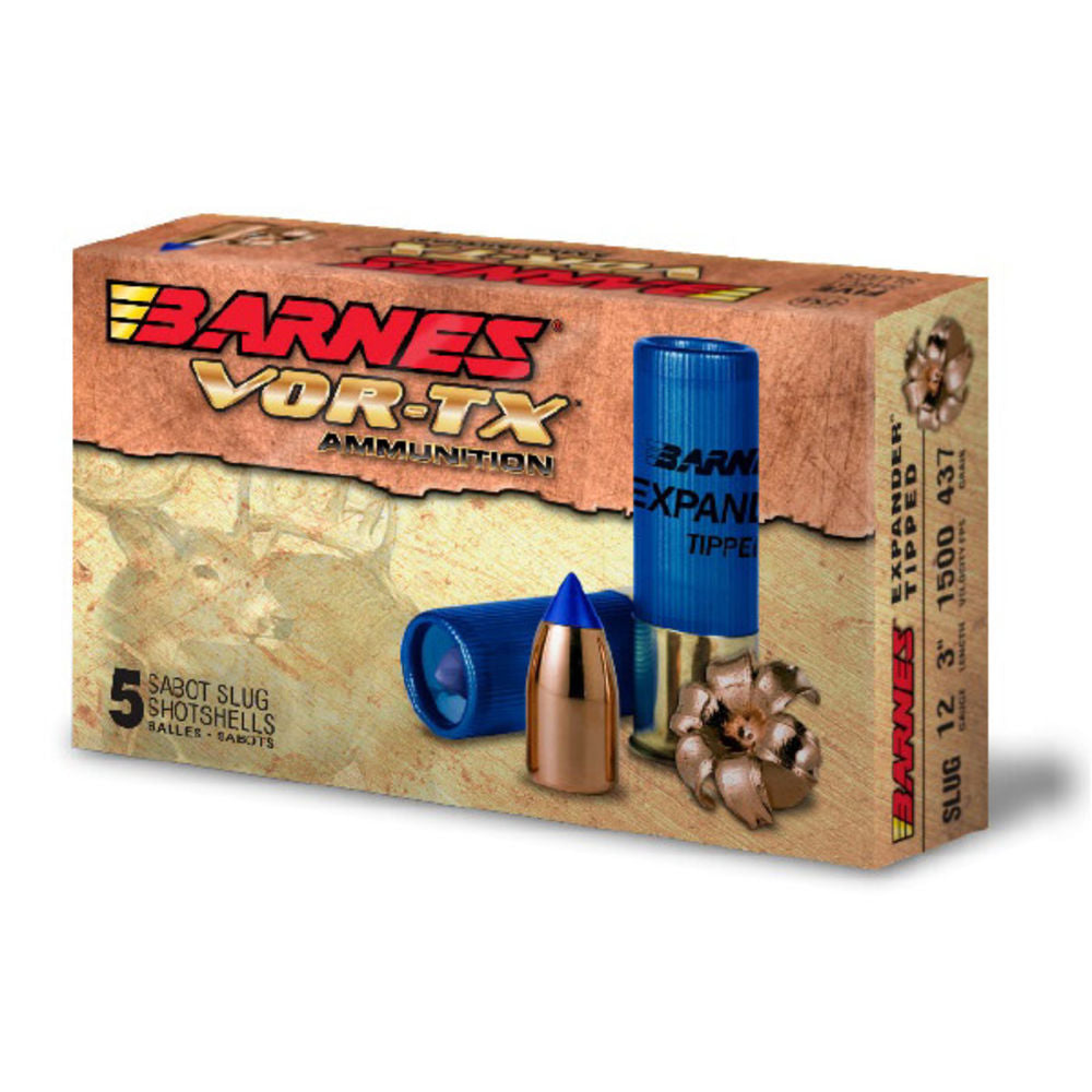 Barnes 20 Gauge Shotgun Ammo VOR-TX Expander Tipped 3 in 5/8 oz Slug