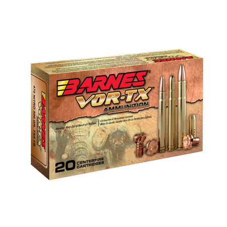 Barnes .458 Lott VOR-TX Safari 500 grain Banded Solid Round Nose ammunition