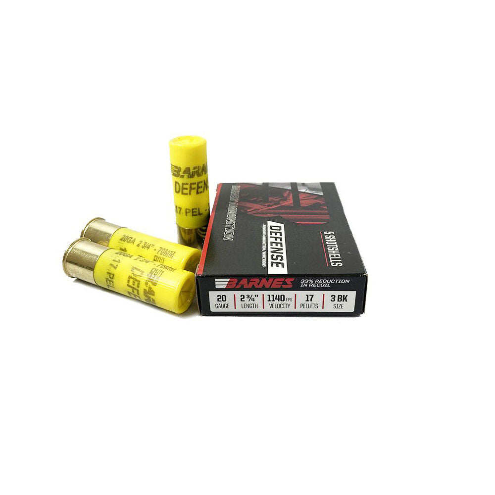 Barnes 32013 Defense Self Defense 20 Gauge 2.75"  3 Buck Shot 1140 fps 716876201709