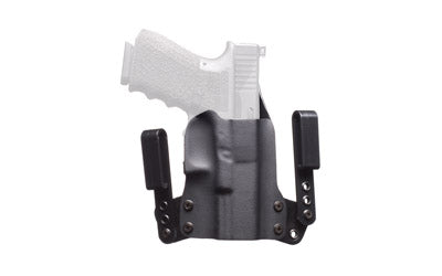 BlackPoint Tactical IWB Mini Wing Holster, Fits Glock 19/23/32, Right-Hand, Black Kydex, 15° Cant 101871