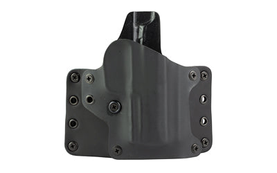 BlackPoint Tactical OWB Leather Wing Holster, Fits Sig P365 X-Macro, Right-Hand, Leather & Kydex Construction, Black 151955