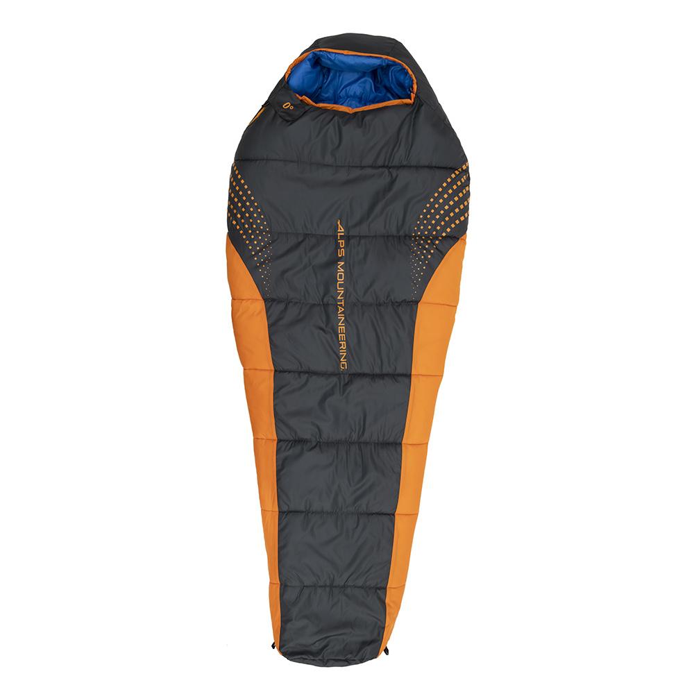 Alps Mountaineering Blaze Regular 0-Degree Synthetic Sleeping Bag Charcoal/Orange