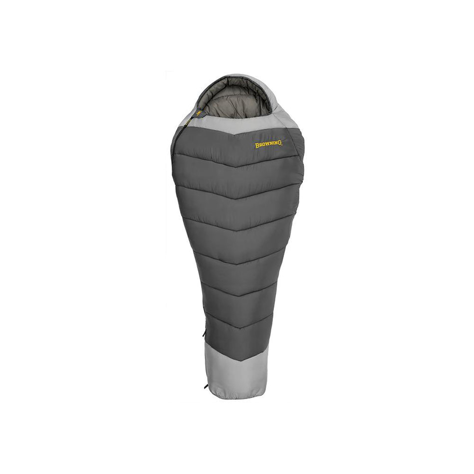 Browning Denali -30° Synthetic Insulated Mummy Sleeping Bag Charcoal Gray