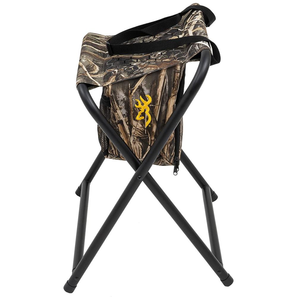 Browning SteadyReady Hunter Stool Built-In Cooler Realtree MAX-7