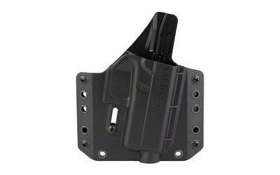 Bravo Concealment BC10-1028 BCA OWB Holster, Fits Glock 43/43X/43X MOS, Right Hand, Polymer