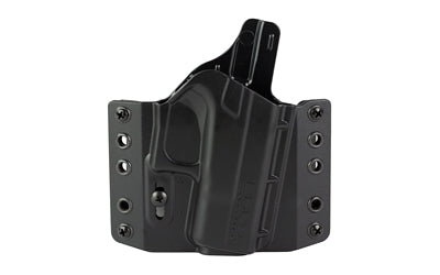 Bravo Concealment BCA OWB Concealment Holster, Glock 42, Matte Black, Right Hand, 1.5" Loops