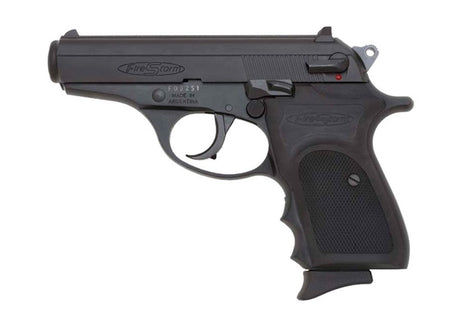 Bersa FS380M Firestorm *CA Compliant Micro-Compact Frame 380 ACP 7+1, 3.50" Black Steel Barrel, Matte Black Serrated Steel Slide, Aluminum Frame w/Beavertail