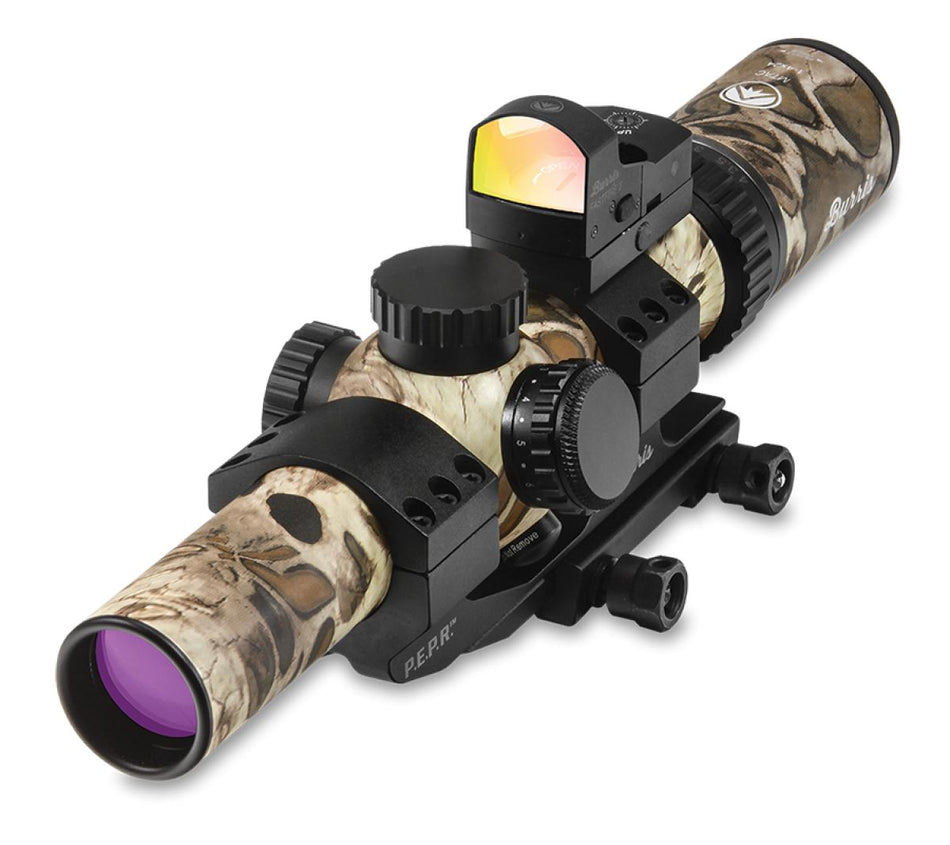 Burris MTAC 1-4x24 Illuminated Ballistic AR Scope Combo with FastFire III & PEPR Mount Prym1 Sandstorm
