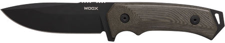 WOOX Rock 62 Fixed Blade Hunting Knife Black Micarta 4.25"