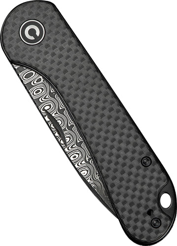 CIVIVI Elementum 2.9" Damascus Blade Carbon Fiber Handle Slip Joint Folder