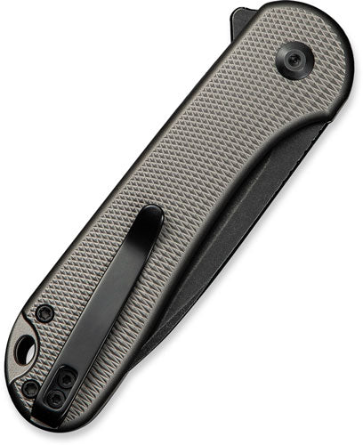 CIVIVI Elementum II Folder 2.9" Black Blade Diamond Pattern Gray Black Handle