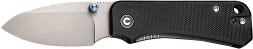 CIVIVI Baby Banter Pocket Knife 2.34" Gray Stonewash Blade Black G10