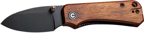 CIVIVI Baby Banter Pocket Knife 2.34" Black Stonewash Blade Wooden Handle