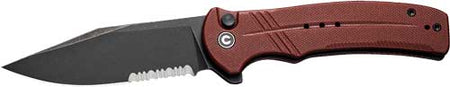 CIVIVI Cogent Pocket Knife 3.47" Black Stonewash Blade Burgundy G10