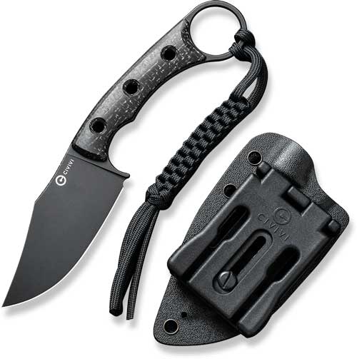 CIVIVI Midwatch 3.39" Black Stonewash Blade Burlap Micarta Handle Folder