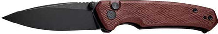 CIVIVI Altus Pocket Knife 2.97" Black Stonewash Blade Burgundy G10