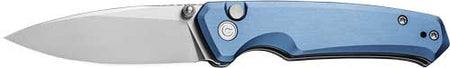CIVIVI Altus 2.97" Button Lock Folder Blue Handle Stonewash Blade