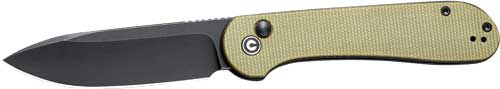 CIVIVI Elementum Folder 3.47" Black Stonewash Blade Olive Micarta