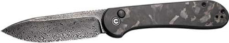 CIVIVI Elementum Folder 3.47" Black Stonewash Blade Marble Carbon Fiber
