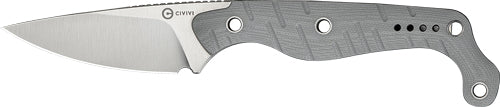 CIVIVI Sokn 2.82in Gray G10 Stonewash Knife & Kydex Sheath