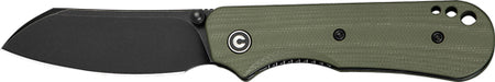 CIVIVI Crabby Compact Folder 2.7" Black Stonewash Blade OD Green G-10