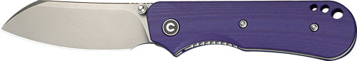 CIVIVI Crabby Compact Folder 2.7" Stonewash Blade Purple G-10 Liner Lock