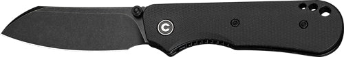 CIVIVI Crabby Compact Folder 2.7" Black Stonewash Blade Canvas Micarta Handle