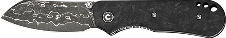 CIVIVI Crabby Compact Folder 2.7" Damascus Blade Shredded Carbon Fiber