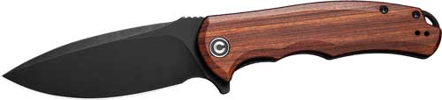 CIVIVI Praxis 3.75" Black Stonewash Blade Cuibourtia Wood Handle Folder