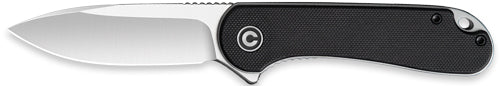 CIVIVI Elementum Folder 2.96" Satin D2 Blade Black G-10 Clam Pack