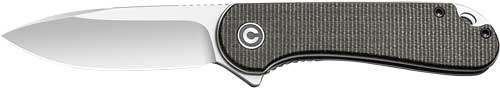 CIVIVI Elementum Folder 2.96" Satin D2 Blade Green Micarta Liner Lock