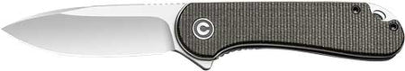 CIVIVI Elementum Folder 2.96" Satin D2 Blade Green Micarta Liner Lock