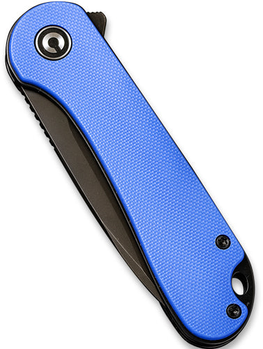 CIVIVI Elementum Folder 3.47" Black Stonewash D2 Blade Blue G-10