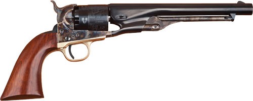 Cimarron 1860 Army Black Powder Revolver .44 Caliber 8" Barrel Blued Fluted Cylinder Walnut Grip 6-Round