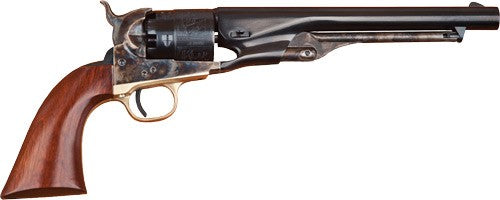 Cimarron 1860 Army Civilian .44 Cal BP Revolver 8-Inch Barrel Case Hardened Brass Frame 6-Round