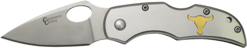 ABKT Cattlemans Cutlery Duece Stainless Lockback Knife 2.5" Blade w/ Clip
