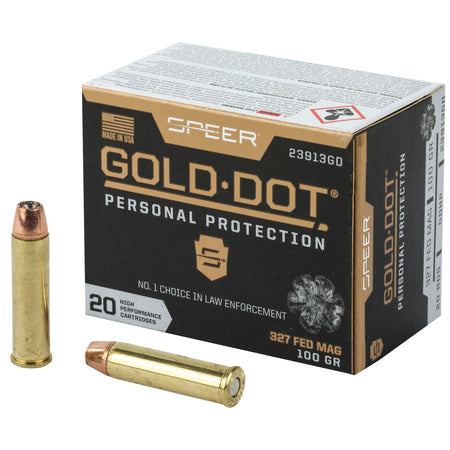 Speer Gold Dot Personal Protection Hollow Point 100 Grain .327 Federal Mag 1500 fps 604544646665